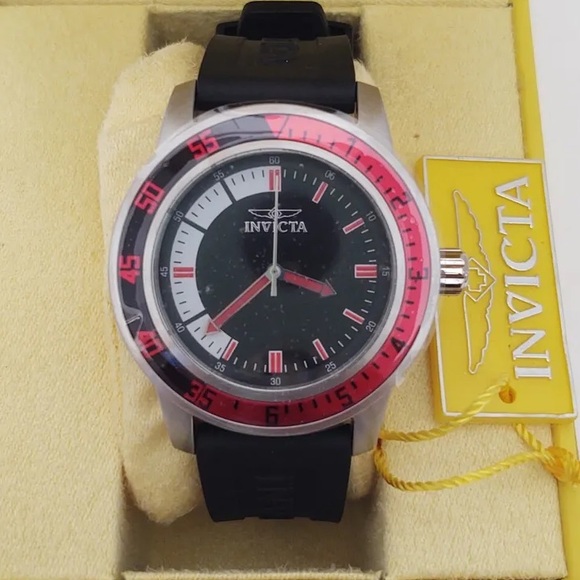 Invicta Specialty Collection Watch Men 12845 Silver Tone Leather New - Picture 2 of 4